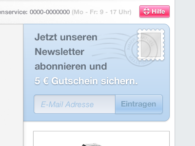 Newsletter button ecommerce fireworks newsletter shop stamp ui