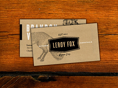 Leroy Fox business cards