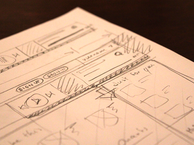 Low def wireframe drawing paper player wireframe