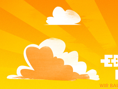 Cloudy clouds watercolor