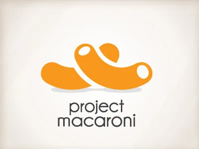 Project Macaroni Logo charity heart logo love macaroni non profit