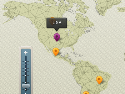Map Location + Zoom slider map map ui pointer tag ui zoom