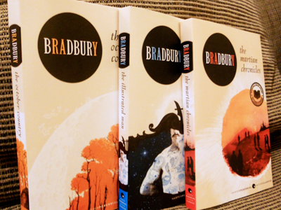 Bradbury Series Printed book covers bradbury illustrated martian october printed