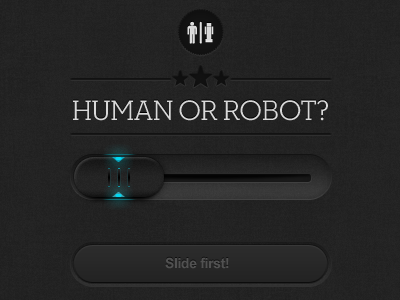 Captcha button captcha icon slider typography web design