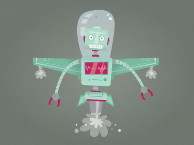 Robot art caceres character design diego diegok diegokcres digital grey illustration ilustracion robot steel vector