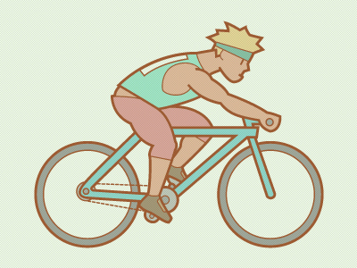 Biker active bike illustration vector