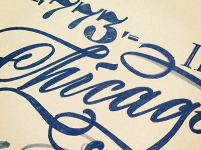 Chicago 773 calligraphy chicago design draft lettering letters sketch t shirt tee