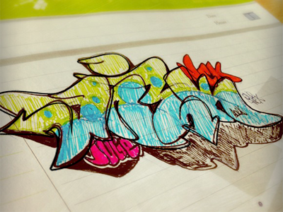 Sketch graffiti sketch