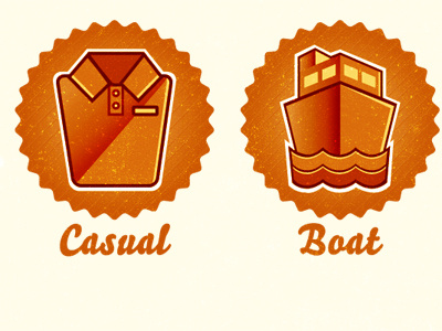 Soledality (Rebound) badge blog boat casual decorative design footwear fun gradient icons illustration orange red yellow