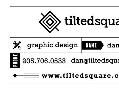 Proposed Business Card branding business card card tiltedsquare