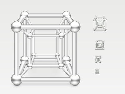 Boxes access app boxes desktop gnome hypercube icon inkscape remote vbox virtual vm