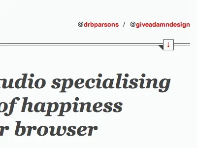 Give a Damn Design v7 georgia giveadamndesign grey red