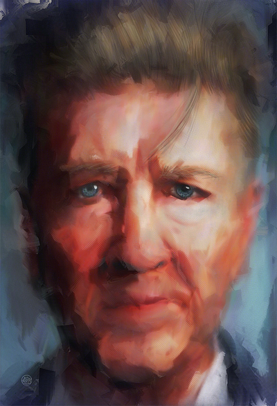 David Lynch illustration illustrator painter photoshop portrait procreate