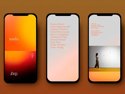 Mobile Application Inspirational Design UI app design brand identity branding color palette creative digital art font graphic design layout light theme mobile design mobile screen modern orange screen design ui ui design ux vector visual design