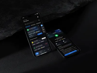 Job Finder Application app dark mode find job finder job hire hiring job job finder minimal mobile app mobile app design mobile ui office ui ux work