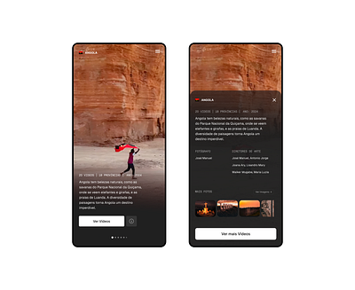 Angola App - Media Visualization animation figma graphic design productdesign ui