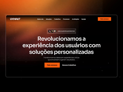 UX Naut | Portfólio agency agency design design hero landingpage portfolio portfolio design ui uidesign ux design