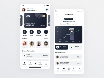 Finance Mobile App 2025 design trends app concept app ui inspiration budget tracker clean ui figma design finance app finance dashboard finance management financial planning fintech design interactive design mobile app design mobile experience mobile interface money management prototyping savings app ui uiux design