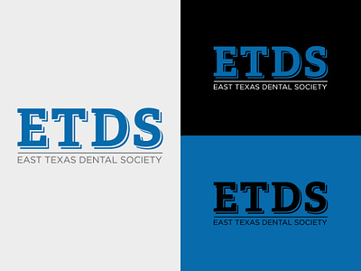 East Texas Dental Society logo branding dentist design graphic design logo logo design logo type visual branding