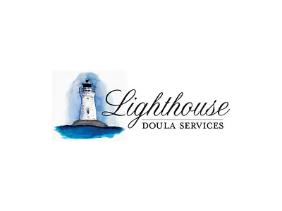 Lighthouse Doula logo branding design graphic design illustration logo watercolor