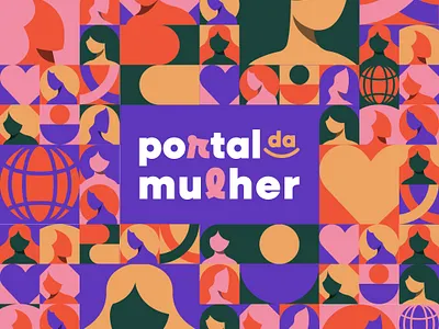 Portal da Mulher branding design editorial illustration government illustration ui ux woman women