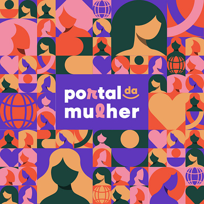 Portal da Mulher branding design editorial illustration government illustration ui ux woman women