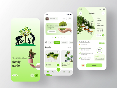 Plant Care APP app app design clean cooking daily plan diet diet app diet tracking food health meal meal plan meal plan app meal planning minimal mobile app planning plant care ui