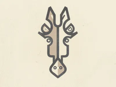 Bauhaus Giraffe bauhaus geometry giraffe mark type typography