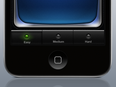 iOS Game Levels app buttons game ios iphone leaderboard leather led metal screen tab bar ui