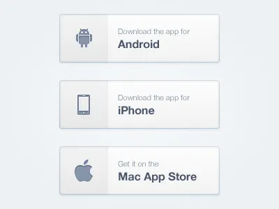 App Buttons android app store button iphone mac ui
