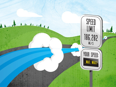 Neutrinos & Speed Limits illustration nerd science