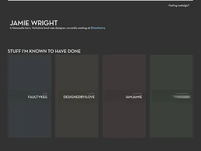 more tweaking... jamiewright.net portfolio