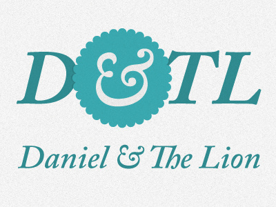 Daniel & The Lion ampersand band blue caslon daniel daniel the lion folk green lion music