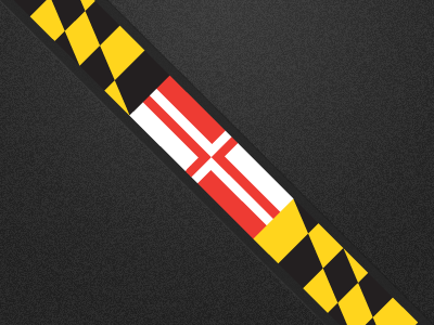MD stripe alternate flag football helmet maryland stripe
