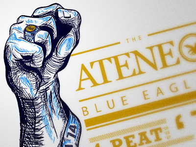 4Peat admu ateneo champion illustration shirt