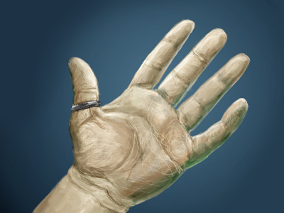 Hand 2 (60 minute study) digital illustration painting photoshop sketch