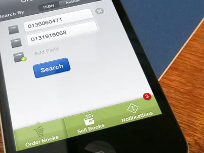 New iPhone App app blue gray green iphone red ui