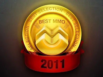 Badge badge game gold ribbon