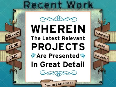 Recent Work Portfolio Site design web