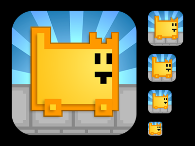 Box Cat Icons 8bit box cat game icon ios retro