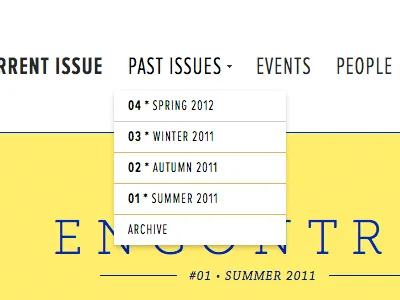 Submenu black blue chaparral extra condensed museo slab portugal proxima nova web white yellow
