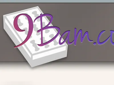 Email Newsletter - Header 9bam.com drop shadows email gradient grays greys header newsletter pink purple