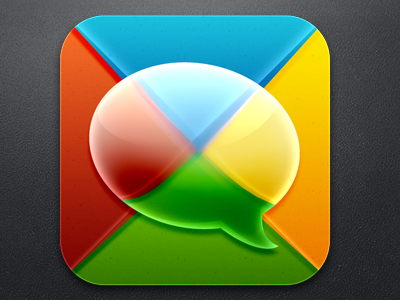 Simple IM for Gtalk chat google icon illustrator photoshop vector