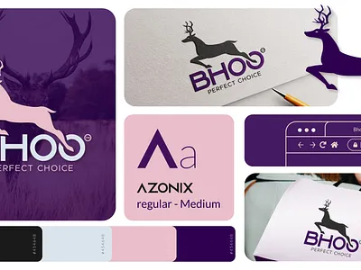 BHOO Fashion shop logo and branding. fashion logo fashion shop logo graphic design