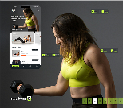 Stayfit-ng Fitness App figma fitness app high fidelity designs popular unique and noteworthy