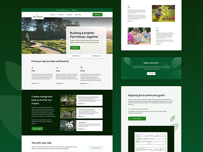 Port Moody Foundation: A Fresh Look, For a Stronger Future webdesign website