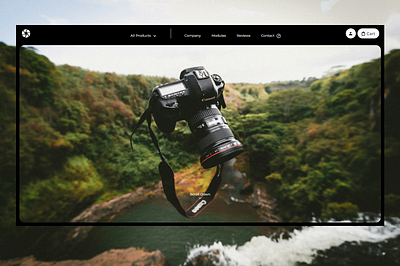 Simplistic Camera Co. Landing Page app design graphic design ui ux web design