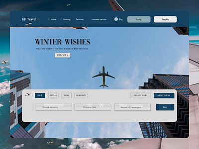 “Travel Website Landing Page" travel ui ux ui web desing