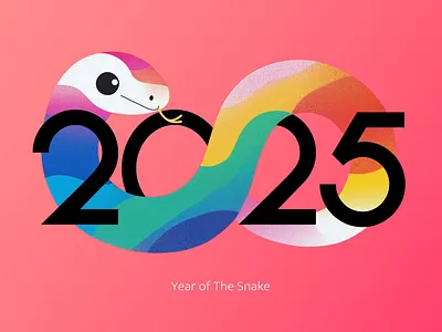 Happy Lunar New Year graphic design lunar new year poster snake