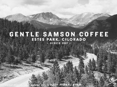 Samson Coffee branding coffee colorado logos typography